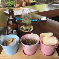 Solana Bar - Complimentary peanuts, dilis (dried fish) and "kropek"