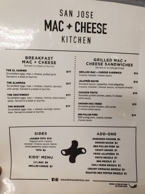 Menu photo 6 San Jose Mac N Cheese Kitchen San Jose, CA