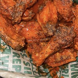 Wingstop - Hot lemon pepper bone in- well done