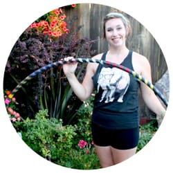 Sacramento HoopDance - mickie and a tandem hoop!