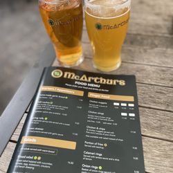 McArthur - Beer/cider and menu