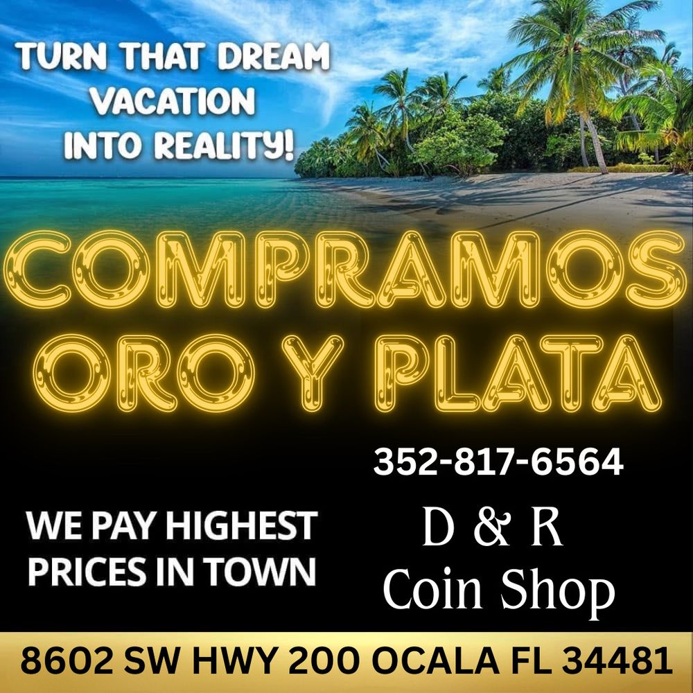 D & R Coin Shop Logo