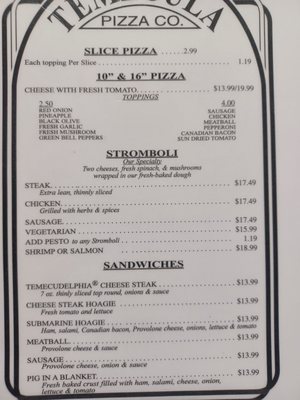 Menu photo 6 Temecula Pizza Company Temecula, CA Menu photo 6 Temecula Pizza Company Temecula, CA