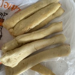 Little Caesars Pizza - This Crazy Bread is still dough, without any butter or Parmesan. They might as well call them dough sticks.