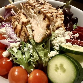 Hennessey's Pub + Kitchen - Greek salad with added grilled chicken. Salads are huge! - Irish Pub Near Me - Clinton Township, Michigan Hennessey's Pub + Kitchen - Greek salad with added grilled chicken. Salads are huge! - Irish Pub Near Me - Clinton Township, Michigan