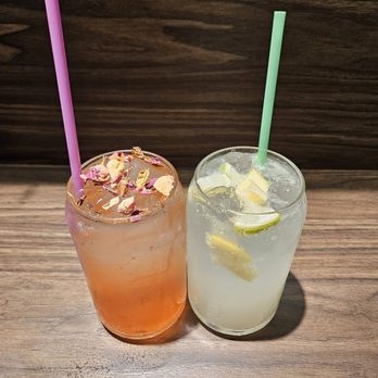 Kuroki Izakaya - Right: Yuzu Citrus Soda Left: Rose Lychee Frizz - Japanese Near Me - Markham, Ontario Kuroki Izakaya - Right: Yuzu Citrus Soda Left: Rose Lychee Frizz - Japanese Near Me - Markham, Ontario
