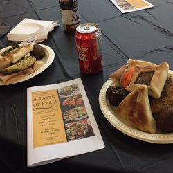 Bonnie Doon Community League - Large round tables were set up and we were well fed at this event