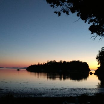 Sucia Island State Park - Sunset over Little Sucia. - Parks Near Me - Eastsound, Washington