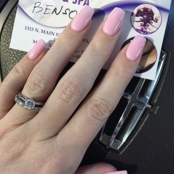 Vannie Nails and Spa - Nails by Benson. Color- Ballet pink. Shape is coffin. - Nail Salons Near Me - Andrews, Texas Vannie Nails and Spa - Nails by Benson. Color- Ballet pink. Shape is coffin. - Nail Salons Near Me - Andrews, Texas