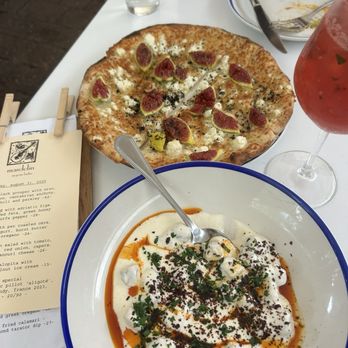 Mandolin Aegean Bistro - Manti Dumplings and fig feta flatbread special - Mediterranean Near Me - Miami, Florida Mandolin Aegean Bistro - Manti Dumplings and fig feta flatbread special - Mediterranean Near Me - Miami, Florida