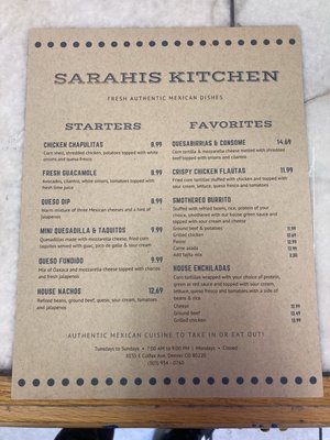 Menu photo 4 Sarahi's Kitchen Denver, CO Menu photo 4 Sarahi's Kitchen Denver, CO