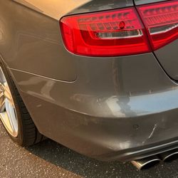 Bumper Solutions - Bumper before repair.
