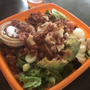 Salad and Go - Cobb salad without blue cheese, add chicken, sub balsamic vinaigrette - Salad Near Me - Gilbert, Arizona Salad and Go - Cobb salad without blue cheese, add chicken, sub balsamic vinaigrette - Salad Near Me - Gilbert, Arizona