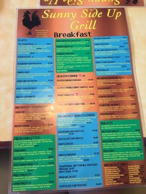Menu photo 7 Sunny Side Up Grill Little River, SC