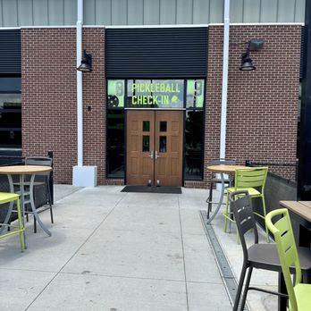 Chicken N Pickle - San Antonio - Entry to indoor pickle ball courts  6/2024 - Pickleball Near Me - San Antonio, Texas