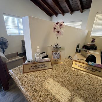 Colon Hydrotherapy & Wellness Center - Front desk - Colonics Near Me - Bakersfield, California Colon Hydrotherapy & Wellness Center - Front desk - Colonics Near Me - Bakersfield, California