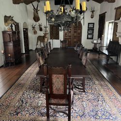 Bulldog Custom Woodworking - 14-foot walnut trestle table featured on Bass Reeves television series