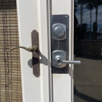 Kwik Key Locksmith - Before photo of in active door to show the type of lock we removed. New holes drilled fresh. - Keys & Locksmiths Near Me - Lancaster, California Kwik Key Locksmith - Before photo of in active door to show the type of lock we removed. New holes drilled fresh. - Keys & Locksmiths Near Me - Lancaster, California