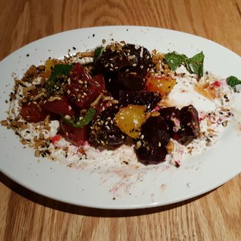 Nightingale - Got too excited and started eating the beet dish before taking a photo - Live/Raw Food Near Me - Vancouver, British Columbia