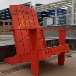 The Big ABQ Adirondack Chair On The Plaza