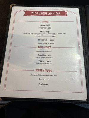 Menu photo 8 West Brooklyn Pizza San Rafael, CA Menu photo 8 West Brooklyn Pizza San Rafael, CA