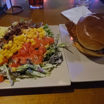 Jake's Billiards - Cobb salad, buffalo chicken sandwich. - Pool Halls Near Me - Greensboro, North Carolina