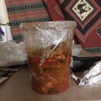 Koreana - Only gave half soup. I ordered 2 kimchi soups and both came like this. So disappointed. - Korean Near Me - Tonawanda, New York