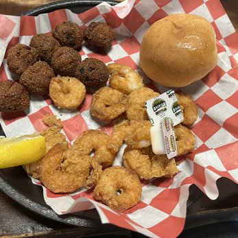 Chubby's Cafe - Shrimp platter with hush puppies - Salad Near Me - Tooele, Utah