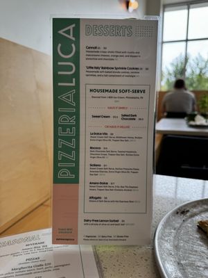 Menu photo 2 Pizzeria Luca Lancaster, PA Menu photo 2 Pizzeria Luca Lancaster, PA