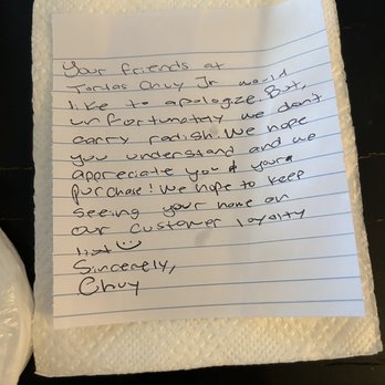 Tortas Chuy Jr - Note from Chuy, I asked for limes and radish. So kind! - Mexican Near Me - Arleta , California