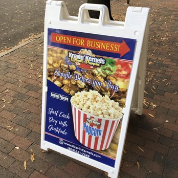 Kravin Kernels- Downtown Location - If not for this sign, I would've walked right by! - Popcorn Shops Near Me - Richmond, Virginia