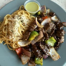 Filet mignon garlic noodles Filet mignon garlic noodles