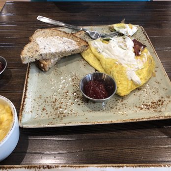 First Watch - Bacado omelette with cheese grits. - Breakfast & Brunch Near Me - Arlington, Texas