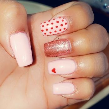 L.A Bella Nails - Valentine's day set - Nail Salons Near Me - Los Angeles, California L.A Bella Nails - Valentine's day set - Nail Salons Near Me - Los Angeles, California
