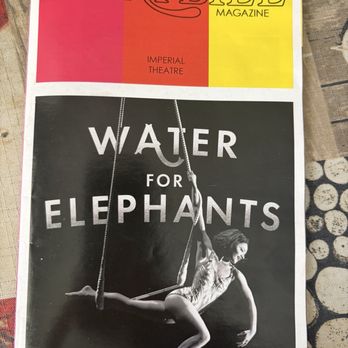 Water for Elephants - Playbill Version #3 - Performing Arts Near Me - New York, New York Water for Elephants - Playbill Version #3 - Performing Arts Near Me - New York, New York