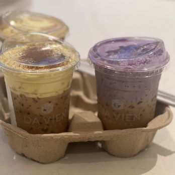 Da Vien Coffee - Egg Cream and Ube Cream Iced Coffee. Excellent! - Coffee & Tea Near Me - Rosemead, California