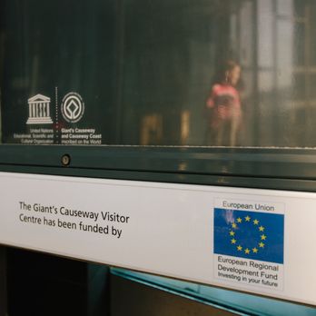 Giant's Causeway - Funded by the European Union. What happens to signs like this after Brexit? - Landmarks & Historical Buildings Near Me - Bushmills, MYL