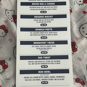 Parlor Doughnuts - savory foods menu (this location doesn't have shakes) - Donuts Near Me - San Antonio, Texas