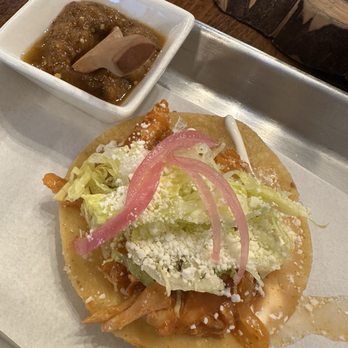 Taqueria Catrinas - Chicken tinga tostado - Mexican Near Me - Carrollton, Texas Taqueria Catrinas - Chicken tinga tostado - Mexican Near Me - Carrollton, Texas