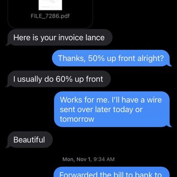 Wild Willy's Wood Shop - Beginning of a terrible experience 1/11 text conversations photos - Carpenters Near Me - Brooklyn, New York Wild Willy's Wood Shop - Beginning of a terrible experience 1/11 text conversations photos - Carpenters Near Me - Brooklyn, New York