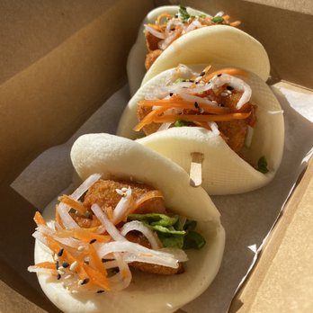 V Revolution - VEGAN ORANGE CHICKIN (Bao 3PC) - Vegetarian Near Me - Englewood, Colorado V Revolution - VEGAN ORANGE CHICKIN (Bao 3PC) - Vegetarian Near Me - Englewood, Colorado