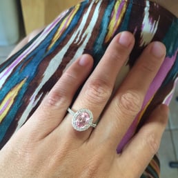The beautiful engagement ring!