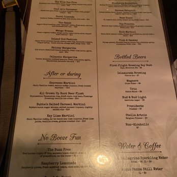 Nine One Five - Drinks menu - New American Near Me - Key West, Florida Nine One Five - Drinks menu - New American Near Me - Key West, Florida