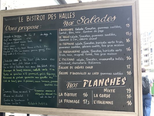 Menu photo 3 Le Bistrot des Halles Paris, 75 Menu photo 3 Le Bistrot des Halles Paris, 75