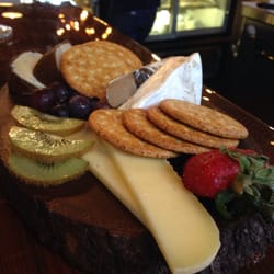 La Femme Du Fromage - Three cheese plate: Manchego, Camembert, Kentucky Blue.