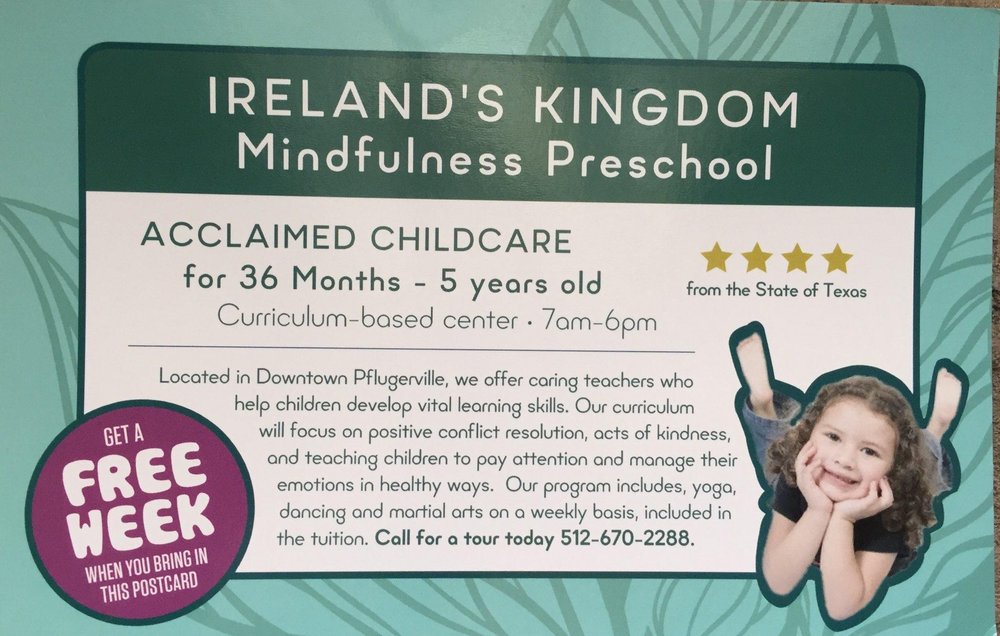 Ireland's Kingdom - childcare center in Pflugerville, TX