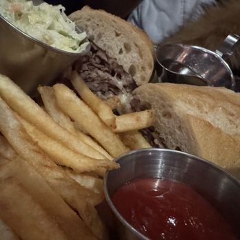 Miller's Pub - Prime Rib French Dip Deluxe Sandwich - American Near Me - Chicago, Illinois Miller's Pub - Prime Rib French Dip Deluxe Sandwich - American Near Me - Chicago, Illinois