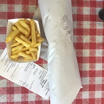 Juneau's Sandwich Shop - Wiener Sandwich, large, (my favorite) with order of fries. - Sandwiches Near Me - Marrero, Louisiana