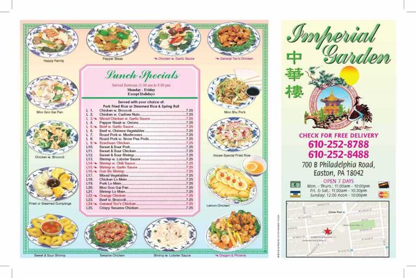 Menu photo 1 Imperial Garden Easton, PA