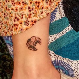 croissant tattoo by jess!